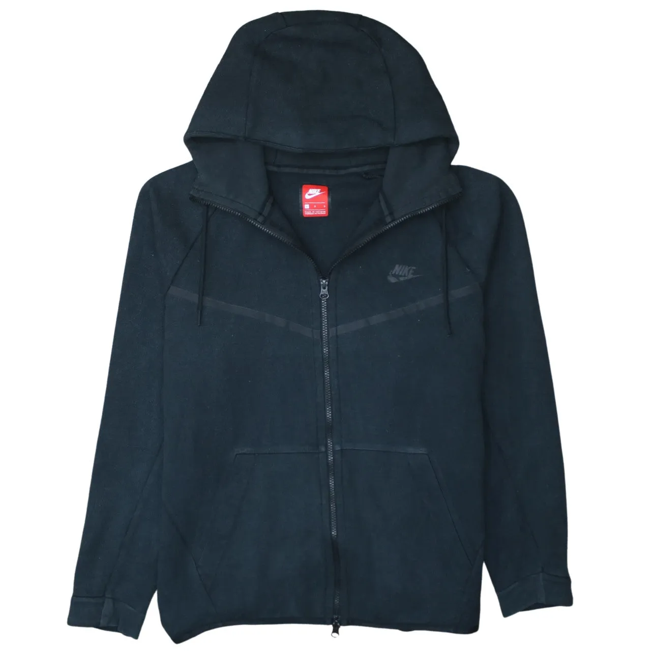 Nike 90's Swoosh Full Zip Up Hoodie Large Black sold by Vintage Club