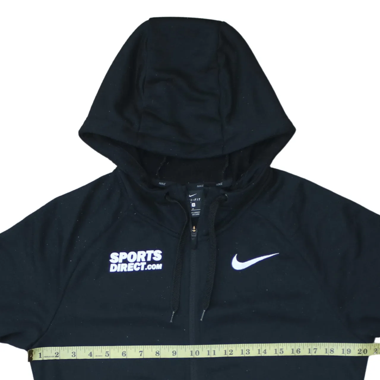 Nike 90's Swoosh Full Zip Up Hoodie Small Black sold by Vintage Club product image thumbnail 5