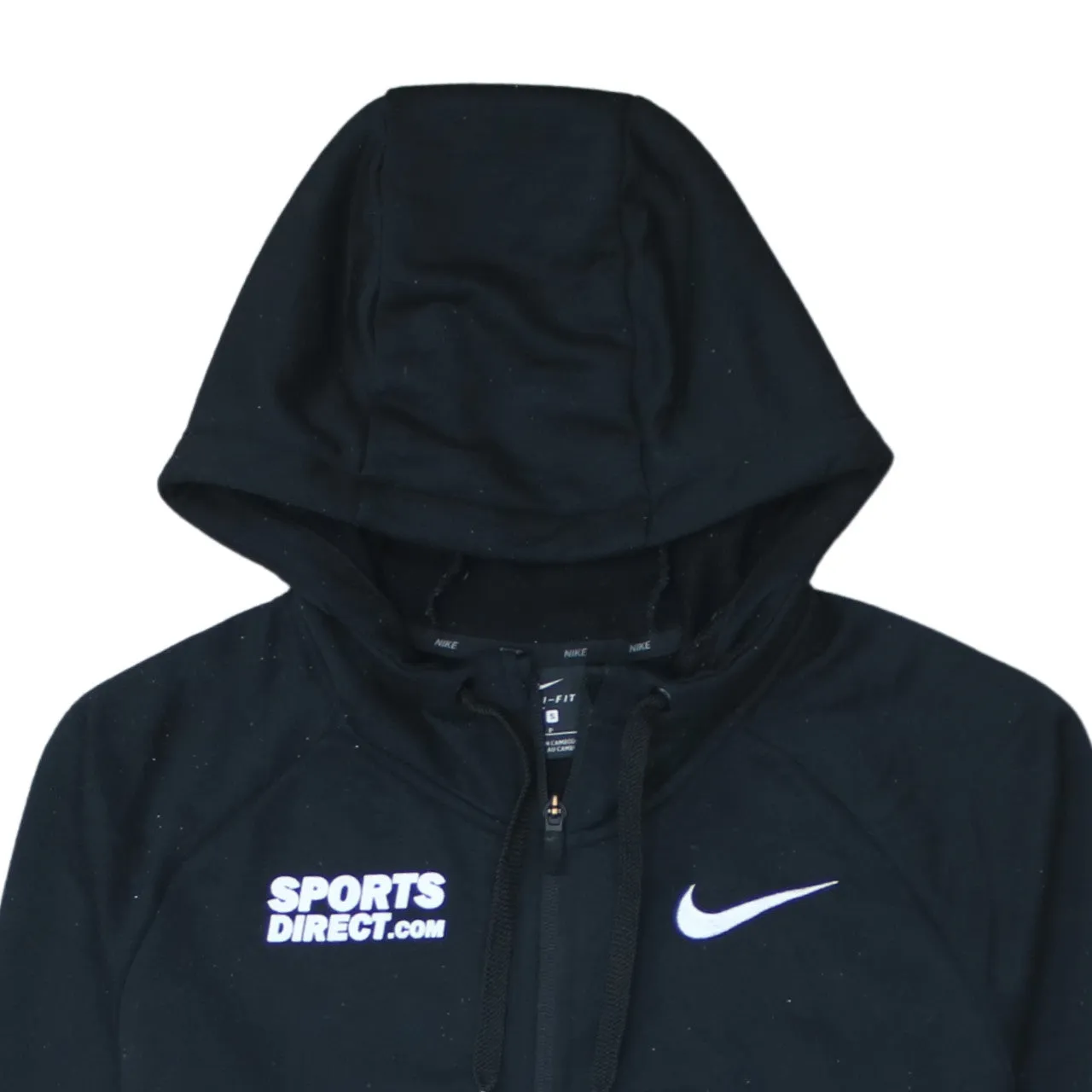 Nike 90's Swoosh Full Zip Up Hoodie Small Black sold by Vintage Club product image thumbnail 3