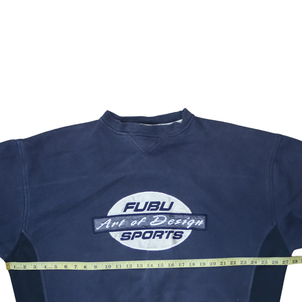 FUBU 90's Spellout Crew Neck Sweatshirt XLarge Navy Blue sold by Vintage Club product image thumbnail 5