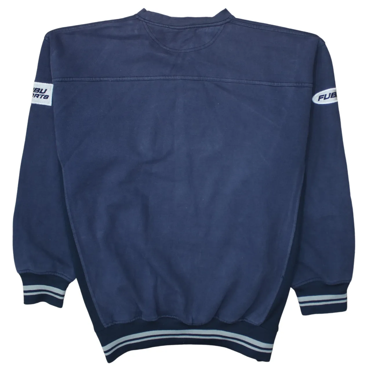 FUBU 90's Spellout Crew Neck Sweatshirt XLarge Navy Blue sold by Vintage Club product image thumbnail 2