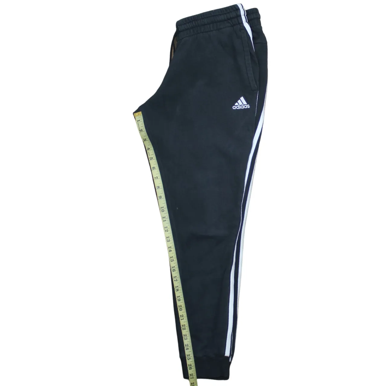 Adidas 90's 3 Stripes Casual Joggers / Sweatpants Large Black sold by Vintage Club product image thumbnail 5
