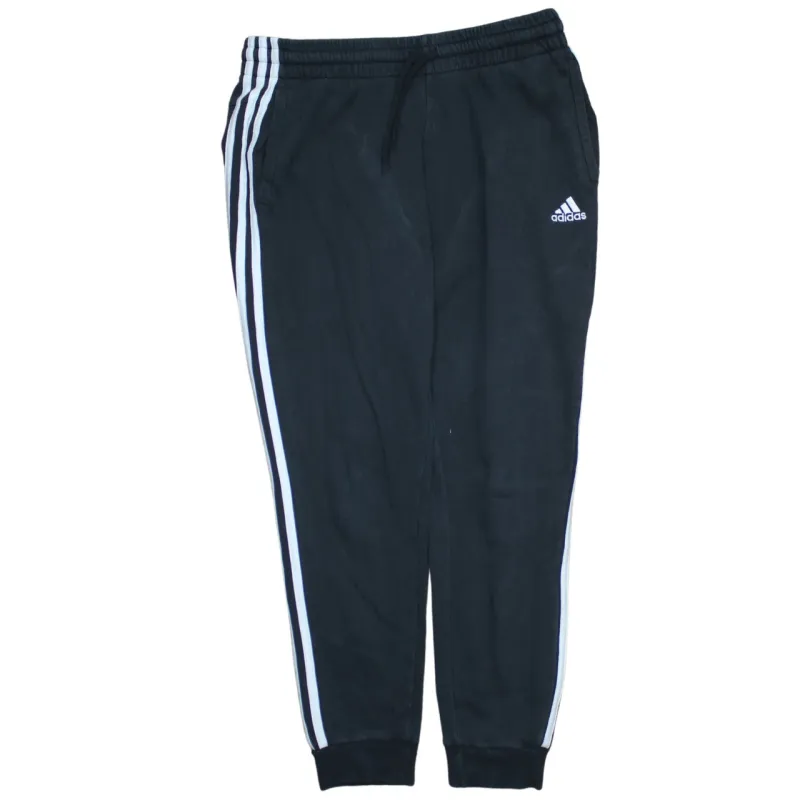 Adidas 90's 3 Stripes Casual Joggers / Sweatpants Large Black sold by Vintage Club