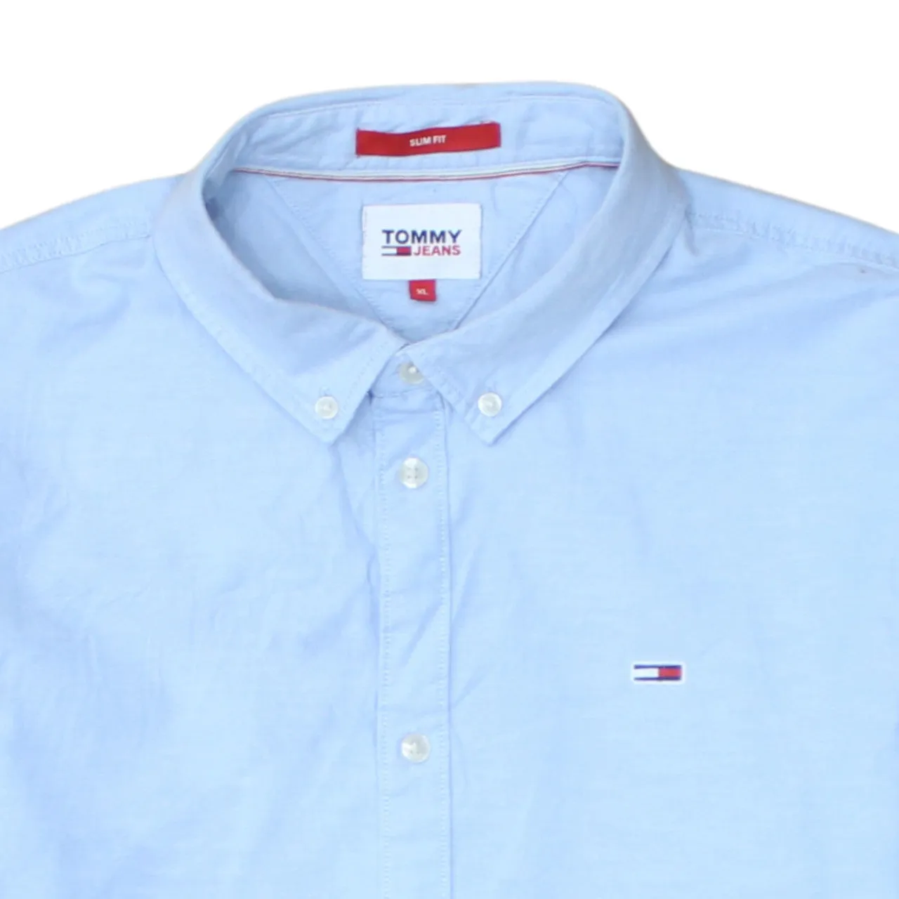 Tommy Hilfiger 90's Long Sleeve Button Up Shirt XLarge Blue sold by Vintage Club product image thumbnail 3