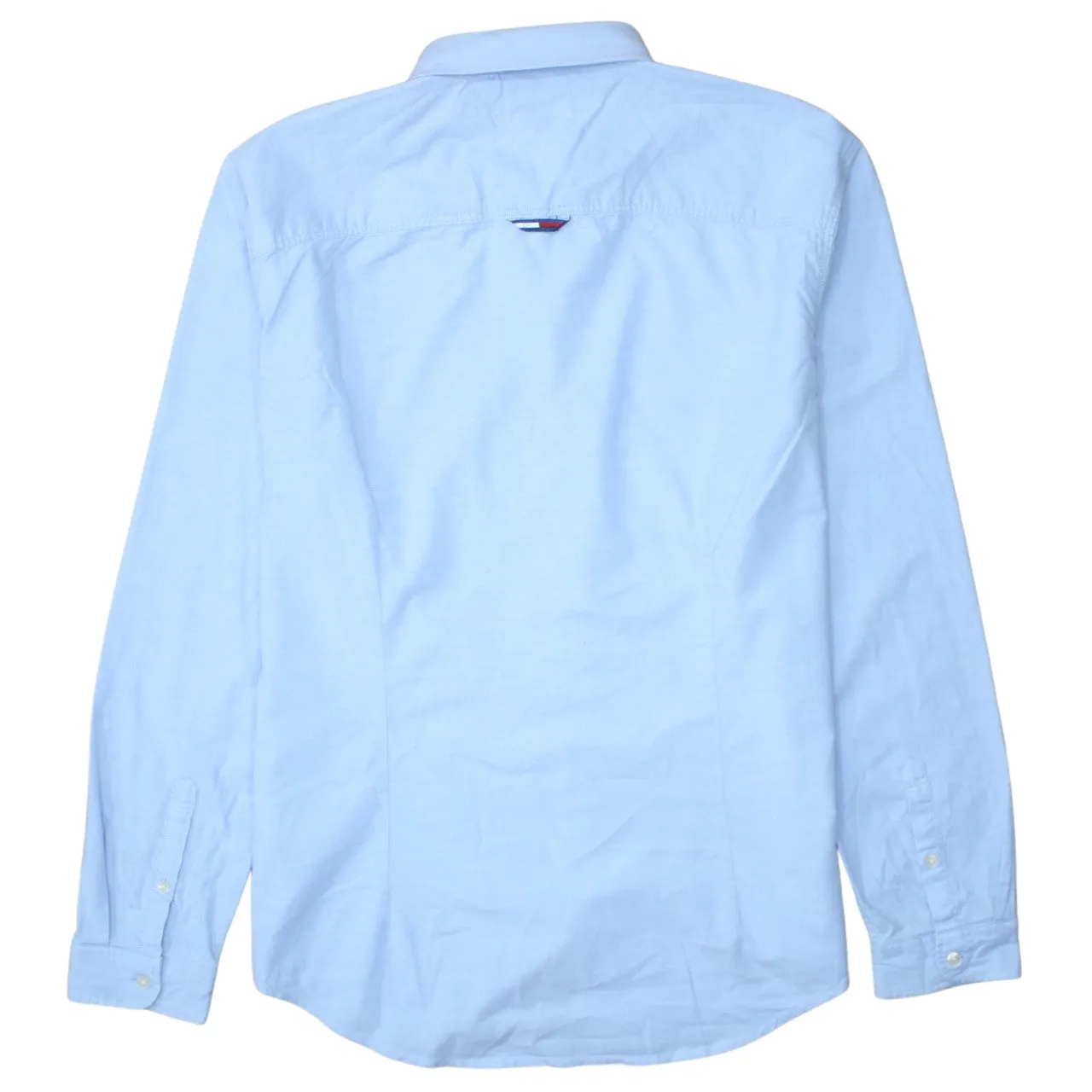 Tommy Hilfiger 90's Long Sleeve Button Up Shirt XLarge Blue sold by Vintage Club product image thumbnail 2