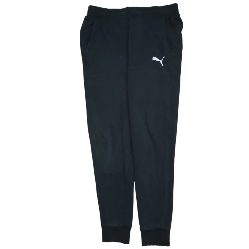 Puma 90's Rib Cuff Casual Joggers / Sweatpants Large Black made by Puma