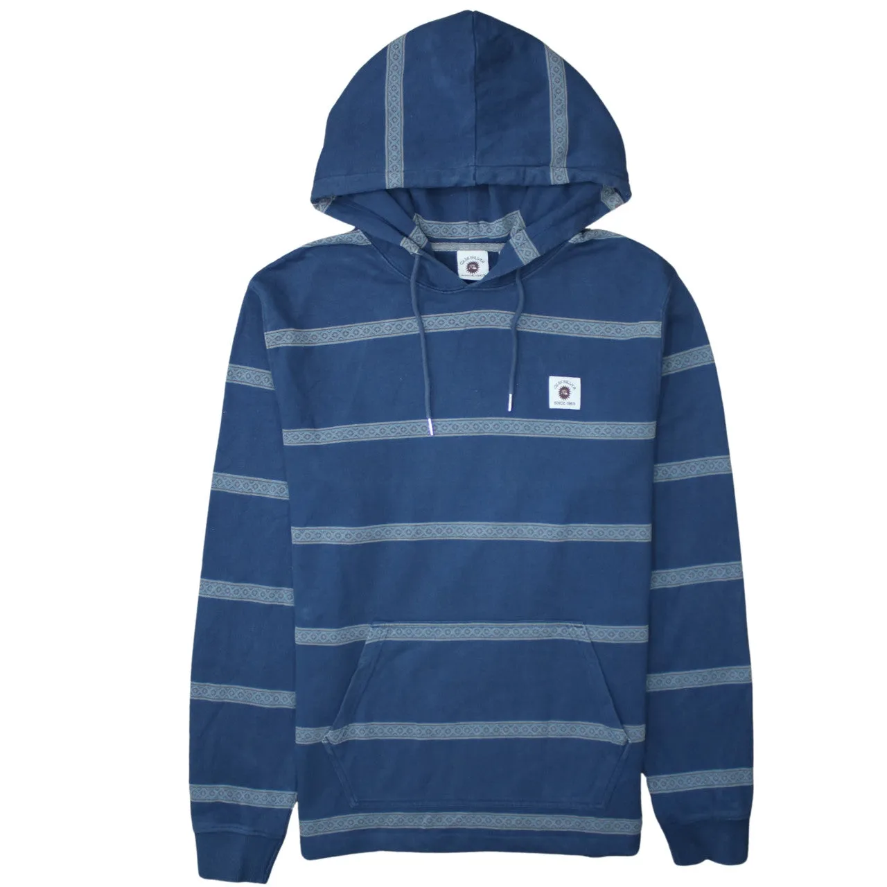 QuikSilver 90's Plain Pullover Hoodie Large Navy Blue sold by Vintage Club