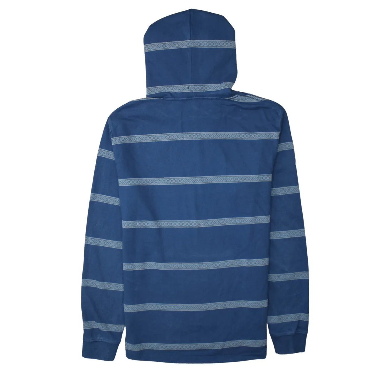 QuikSilver 90's Plain Pullover Hoodie Large Navy Blue sold by Vintage Club product image thumbnail 2