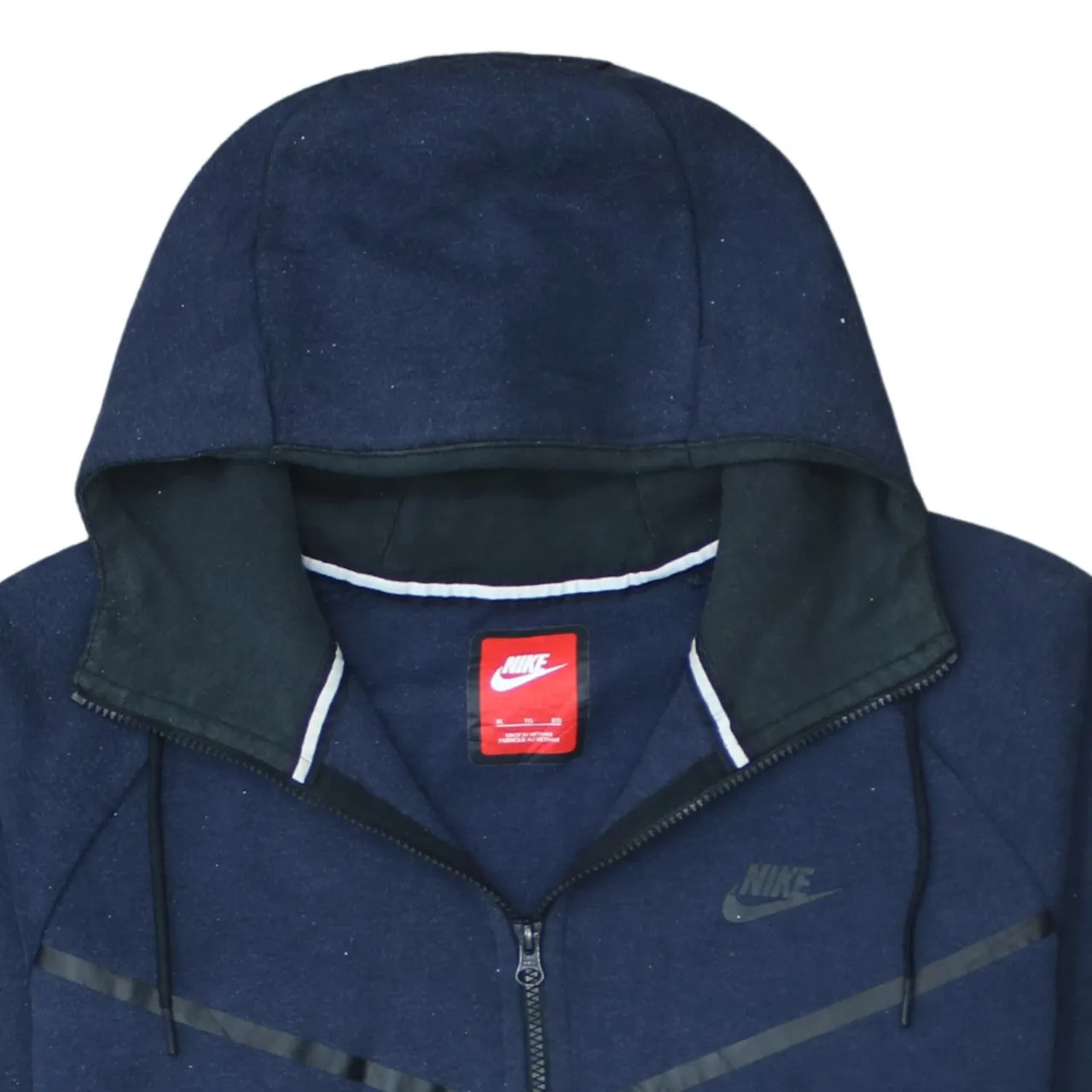 Nike 90's Swoosh Full Zip Up Hoodie XLarge Navy Blue sold by Vintage Club product image thumbnail 3