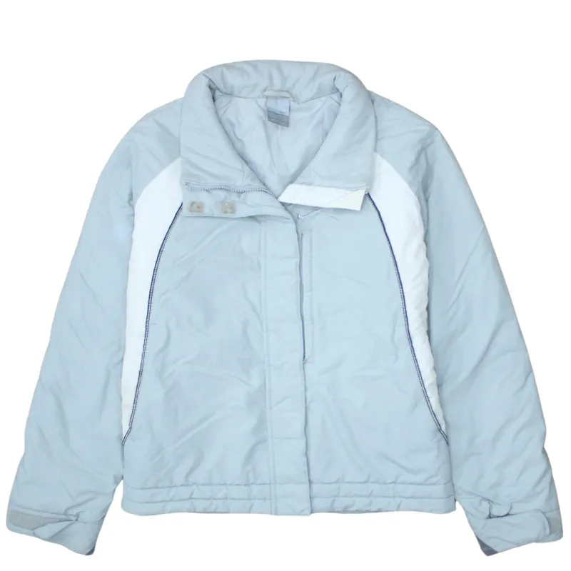 Nike 90's Plain Full Zip Up Windbreaker Large Grey made by Nike