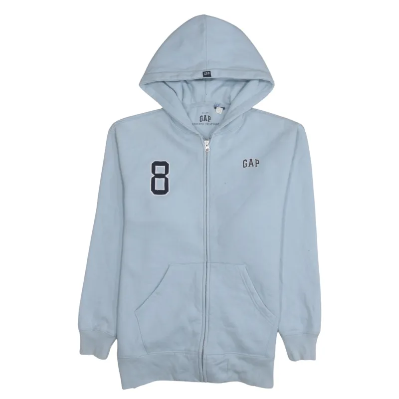 Gap 90's Drawstring Pockets Full Zip Up Hoodie Medium Blue sold by Vintage Club