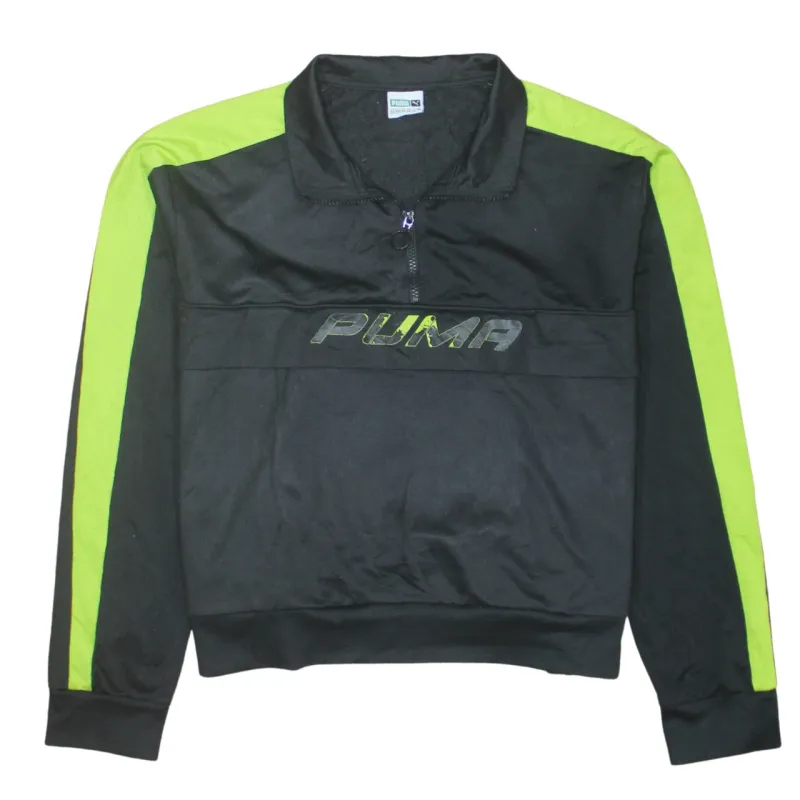 Puma 90's Spellout Quarter Zip Windbreaker XXXLarge (3XL) Black sold by Vintage Club