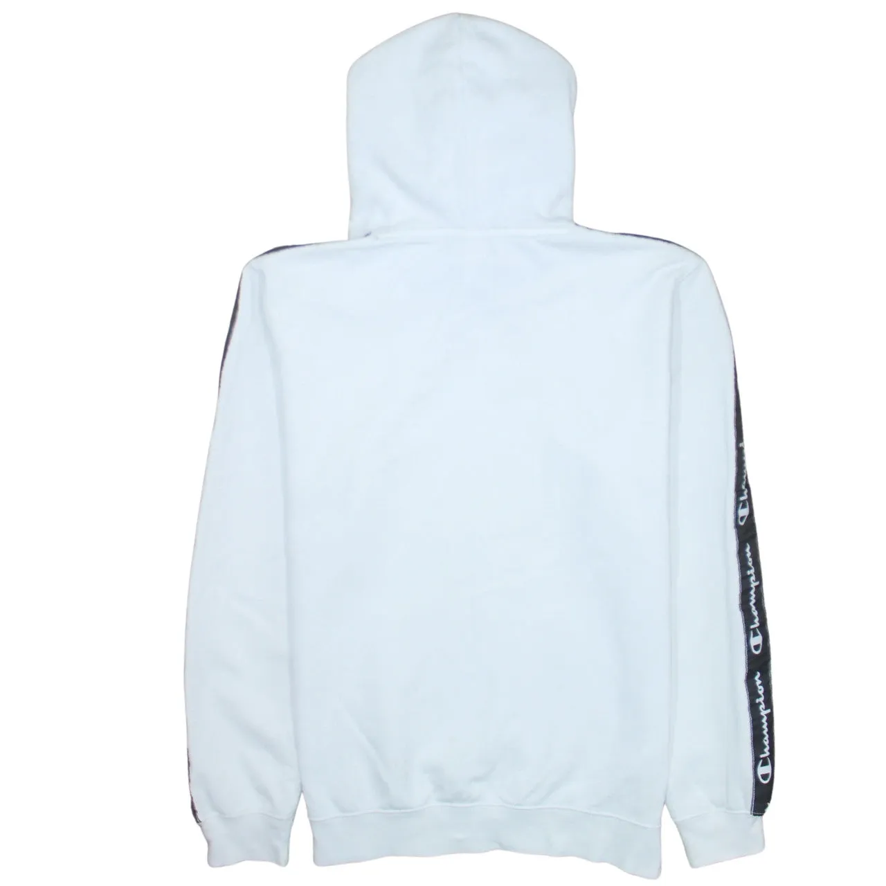 Champion 90's Drawstring Pockets Pullover Hoodie Large White sold by Vintage Club product image thumbnail 2