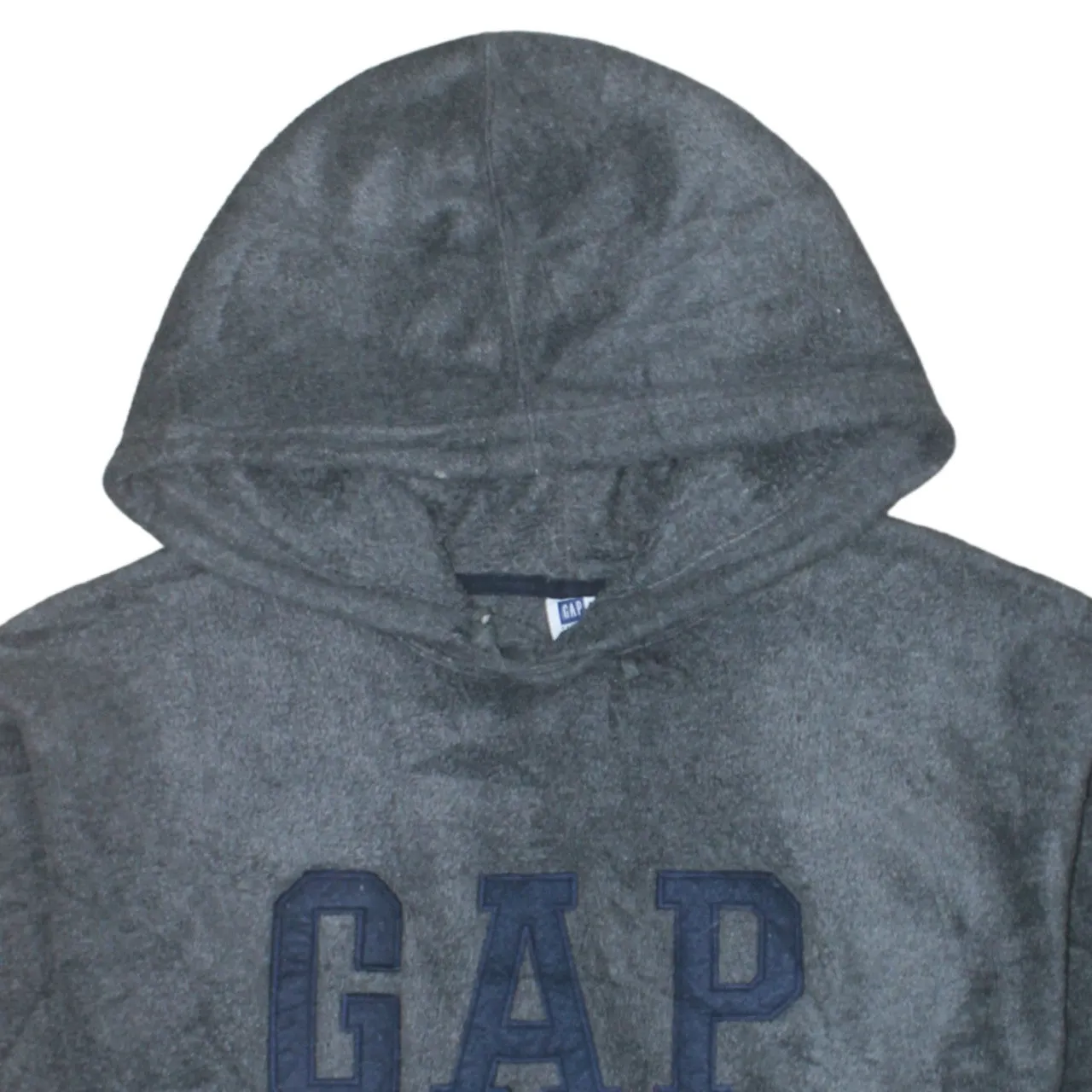 Gap 90's Spellout Pullover Fleece Jumper Medium Grey sold by Vintage Club product image thumbnail 3