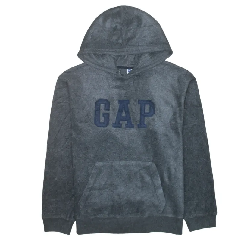 Gap 90's Spellout Pullover Fleece Jumper Medium Grey sold by Vintage Club