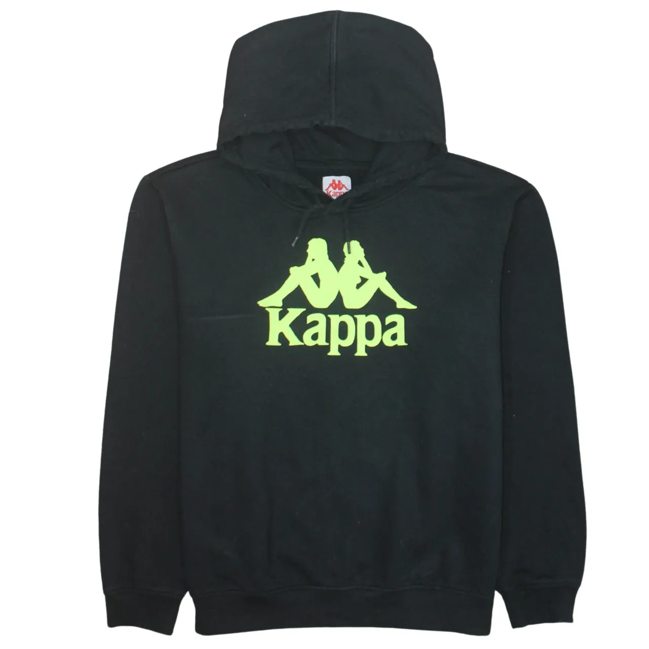 Kappa 90's Spellout Pullover Hoodie XLarge Black sold by Vintage Club