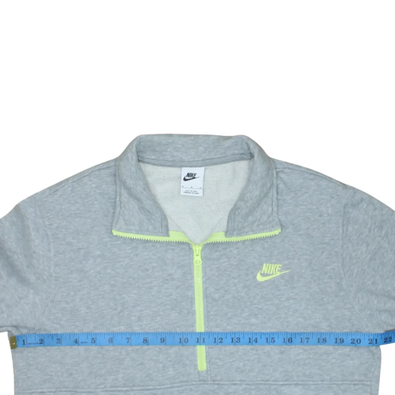 Nike 90's Swoosh Quarter Zip Sweatshirt Medium Grey sold by Vintage Club product image thumbnail 5