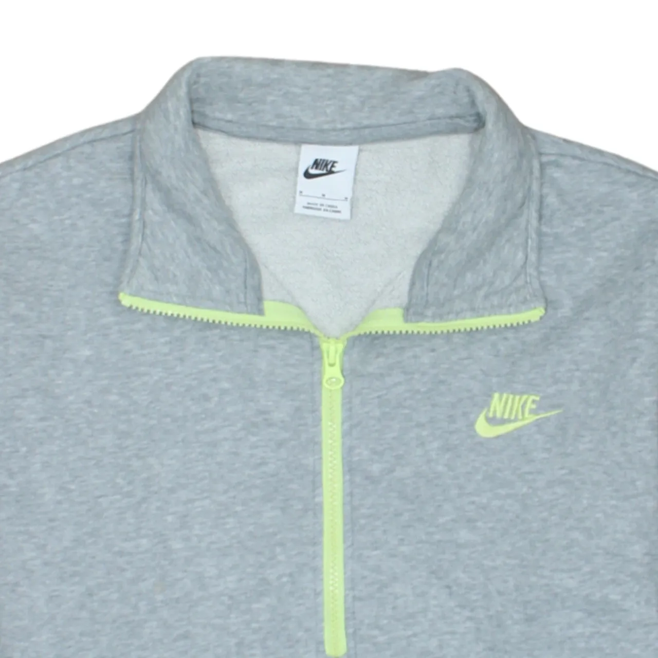 Nike 90's Swoosh Quarter Zip Sweatshirt Medium Grey sold by Vintage Club product image thumbnail 3