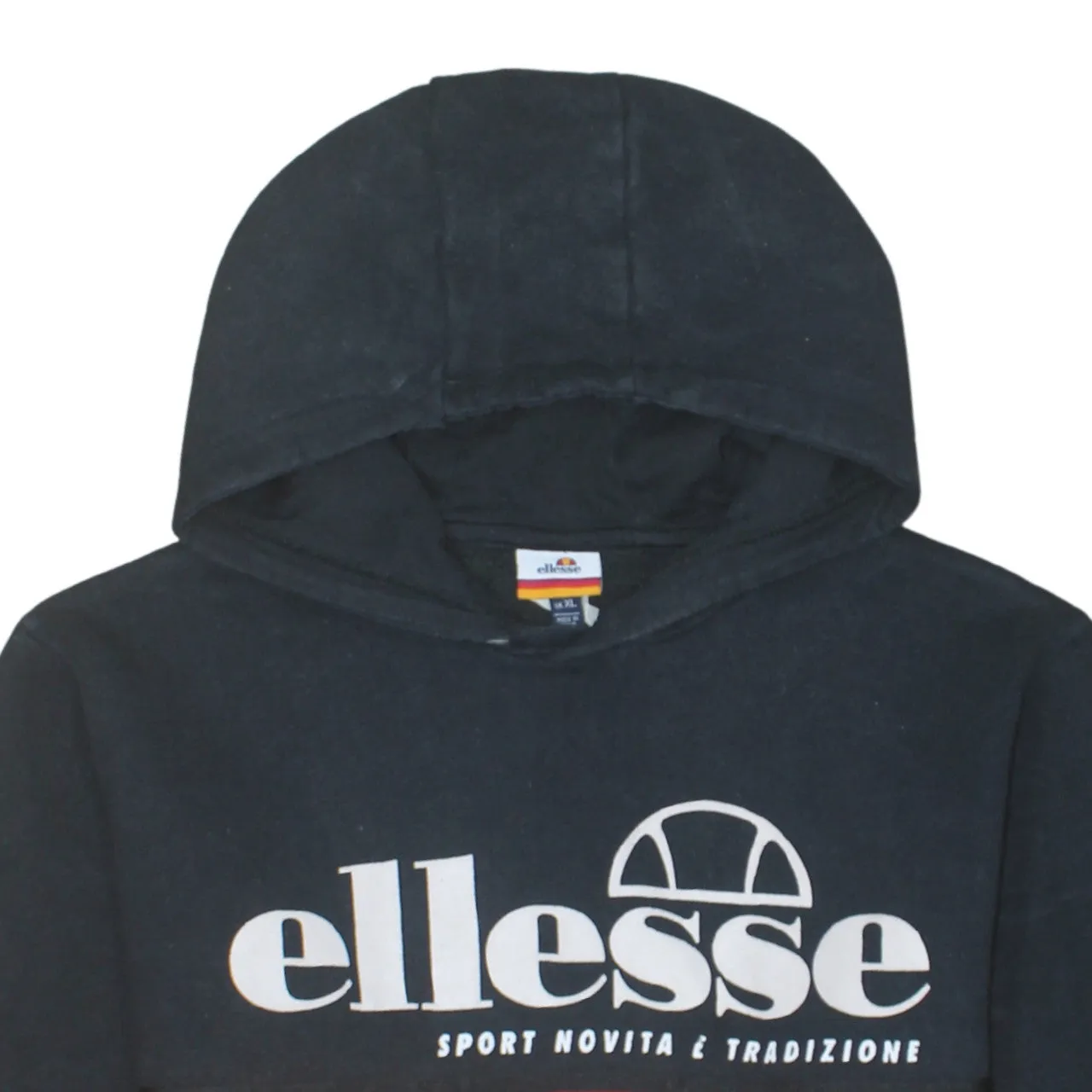 Ellesse 90's Spellout Pullover Hoodie XLarge Black sold by Vintage Club product image thumbnail 3