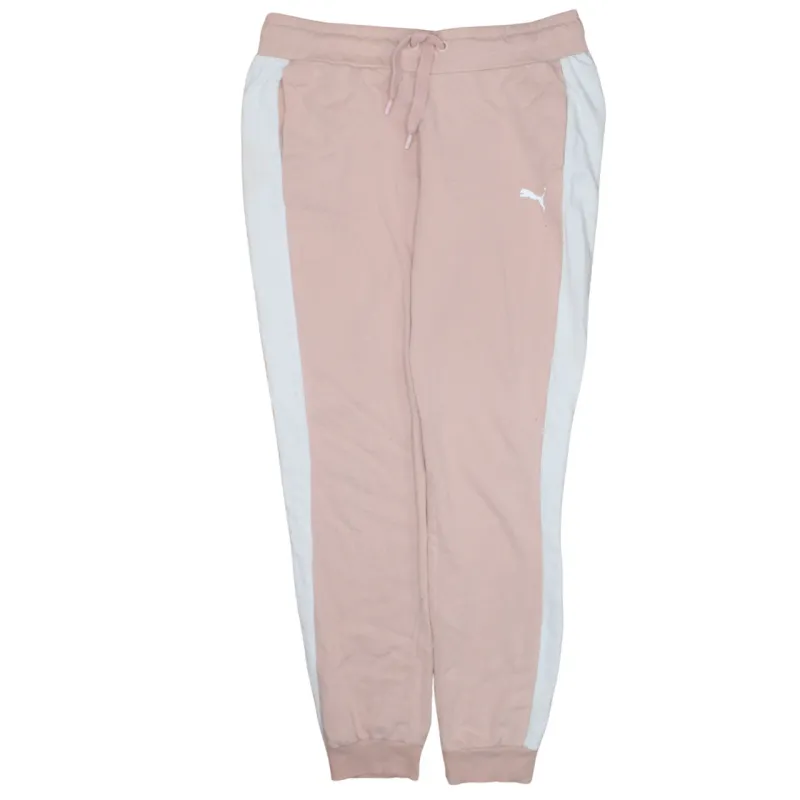 Puma 90's Rib Cuff Casual Joggers / Sweatpants Medium Pink made by Puma