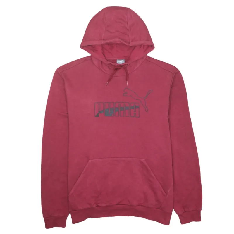 Puma 90's Spellout Pullover Hoodie XLarge Red made by Puma