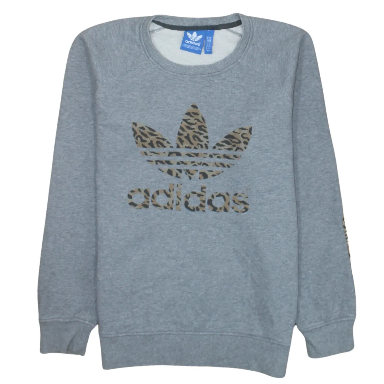 Adidas 90's Spellout Crew Neck Sweatshirt Medium Grey sold by Vintage Club