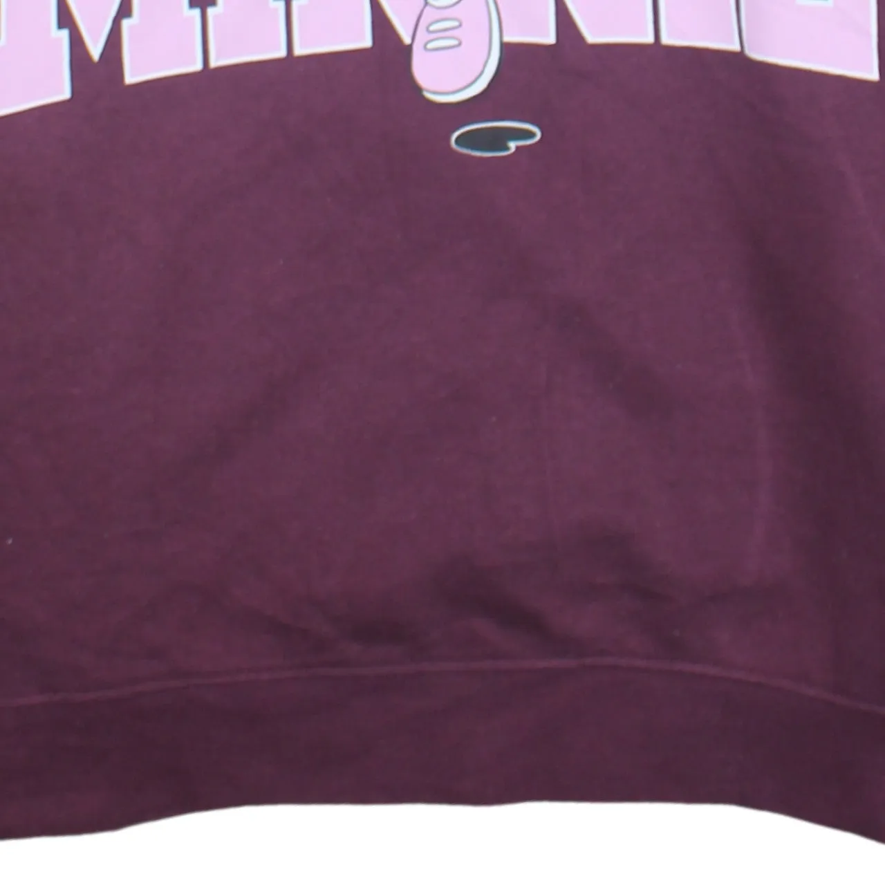 Disney 90's Minnie Mouse Pullover Hoodie Medium Burgundy Red sold by Vintage Club product image thumbnail 4