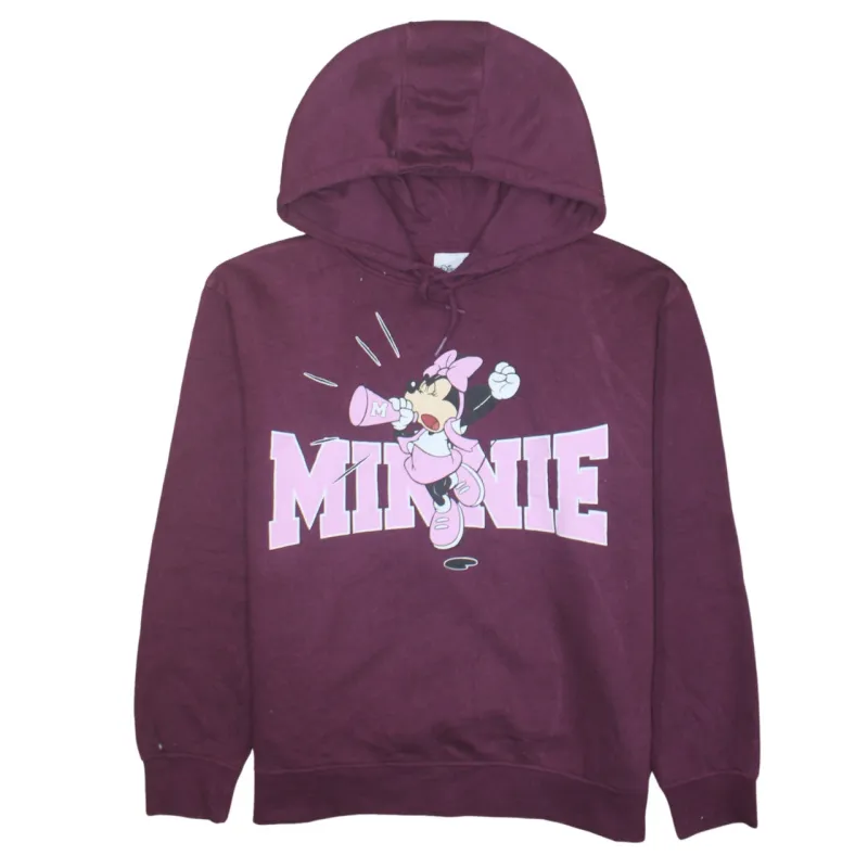 Disney 90's Minnie Mouse Pullover Hoodie Medium Burgundy Red sold by Vintage Club