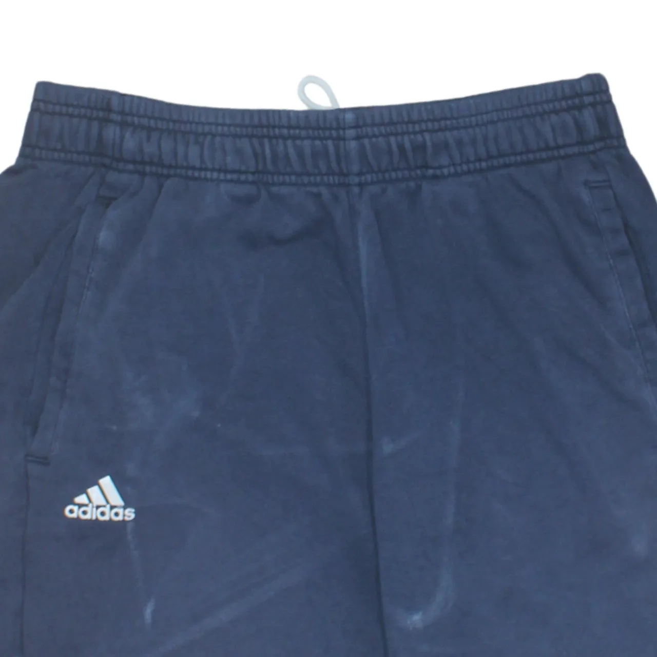 Adidas 90's Elasticated Waistband Drawstrings Baggy Chino Shorts Medium Navy Blue sold by Vintage Club product image thumbnail 3