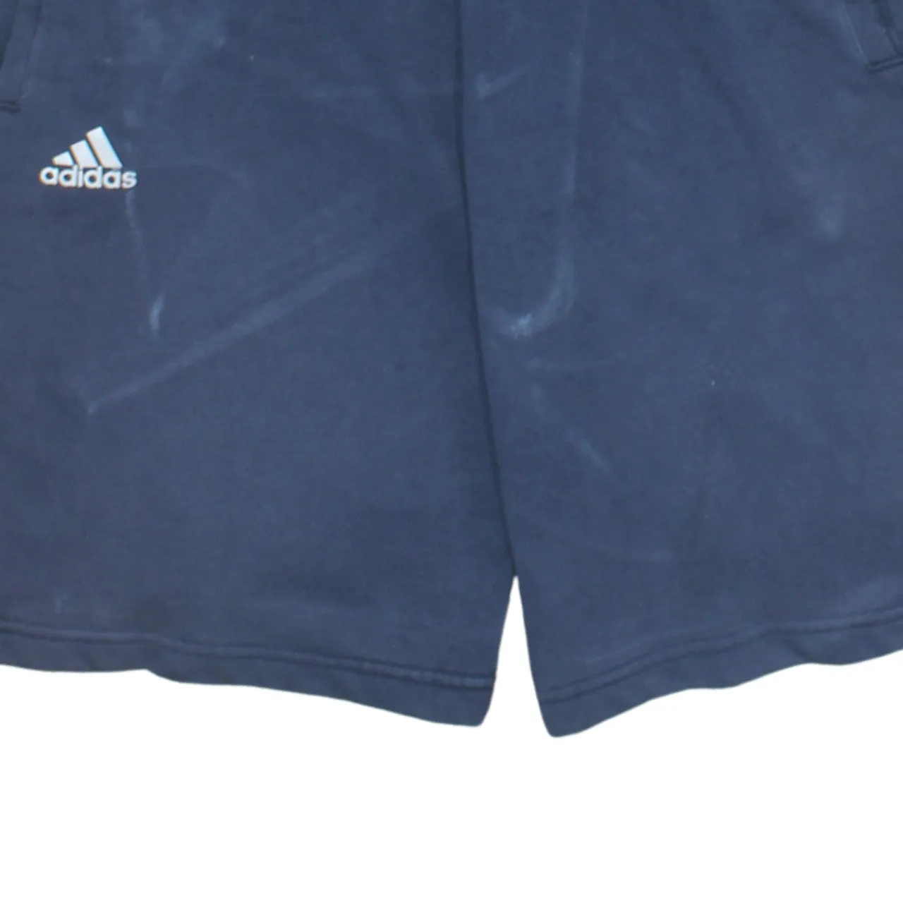 Adidas 90's Elasticated Waistband Drawstrings Baggy Chino Shorts Medium Navy Blue sold by Vintage Club product image thumbnail 4