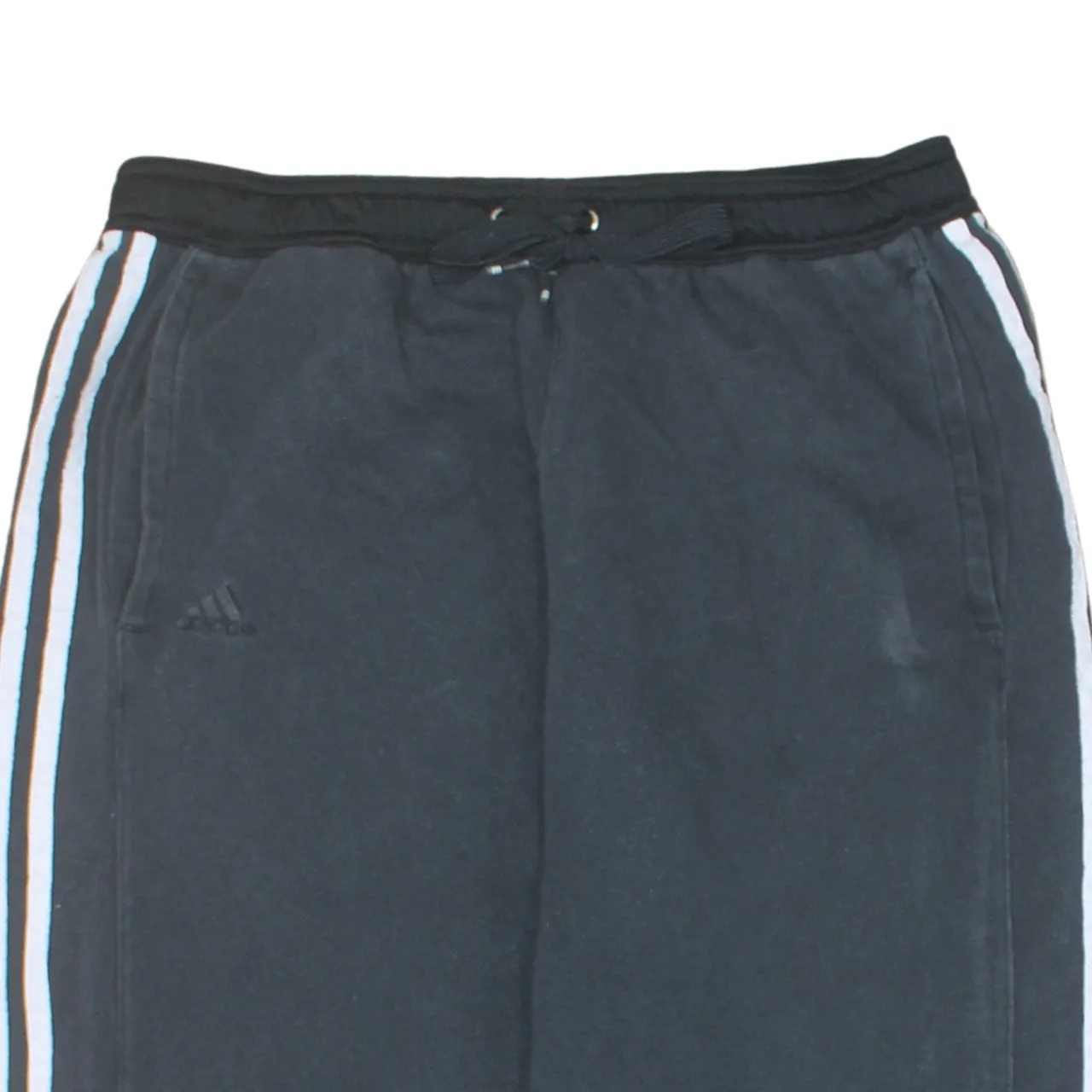 Adidas 90's 3 Stripes Straight Leg Baggy Trousers / Pants Medium Black sold by Vintage Club product image thumbnail 3