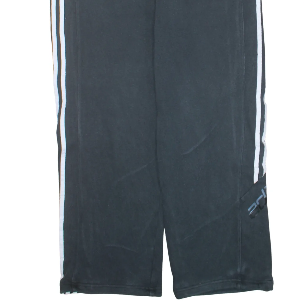 Adidas 90's 3 Stripes Straight Leg Baggy Trousers / Pants Medium Black sold by Vintage Club product image thumbnail 4