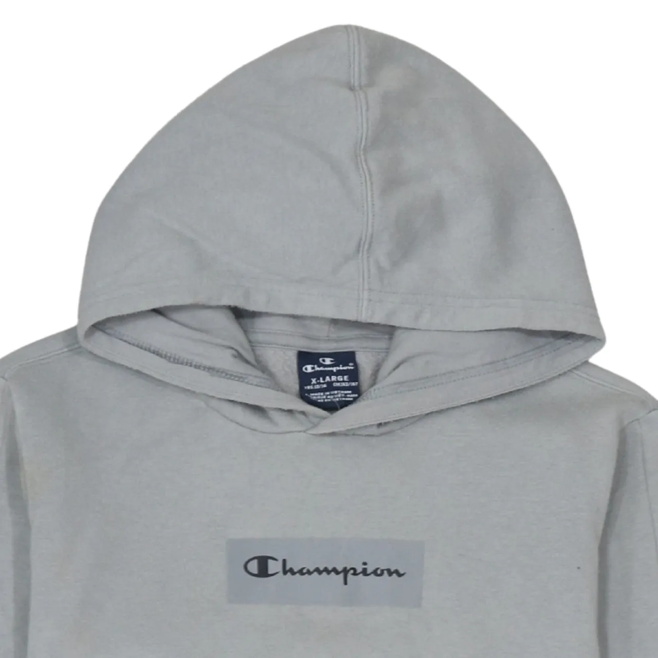 Champion 90's Drawstring Pockets Pullover Hoodie XLarge Grey sold by Vintage Club product image thumbnail 3