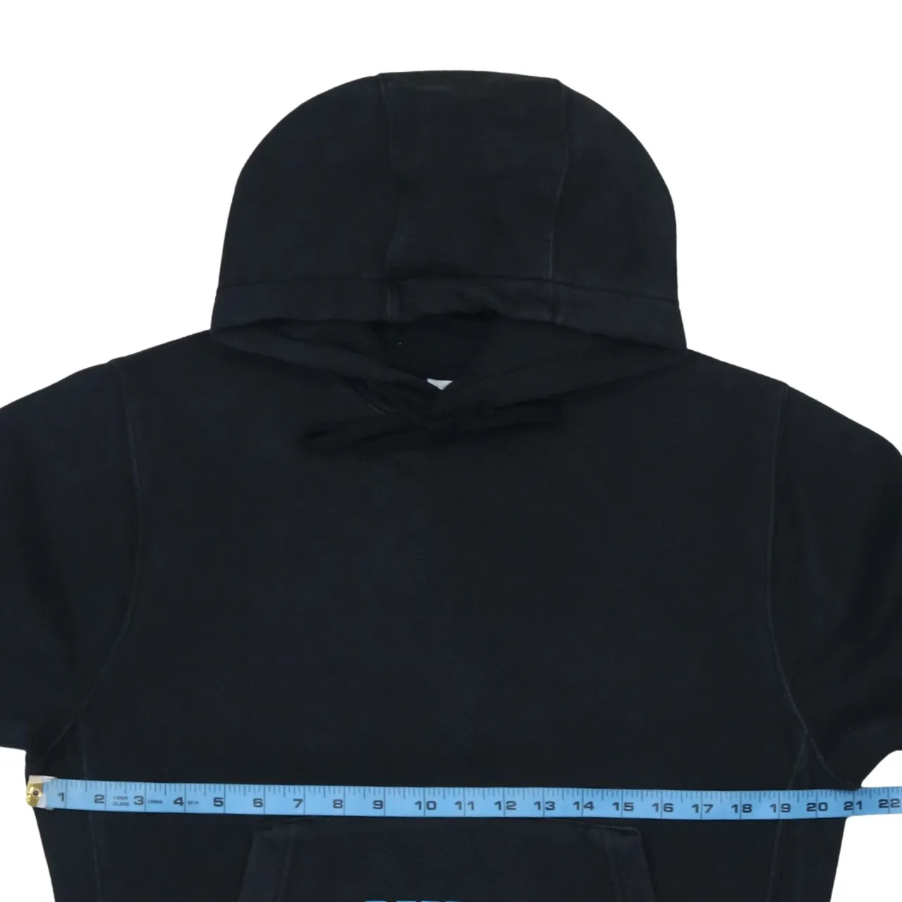 Nike 90's Center Middle Swoosh Pullover Hoodie XSmall Black sold by Vintage Club product image thumbnail 5