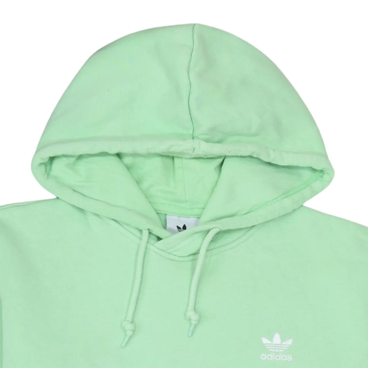 Adidas 90's Drawstring Pockets Pullover Hoodie Small Green sold by Vintage Club product image thumbnail 3