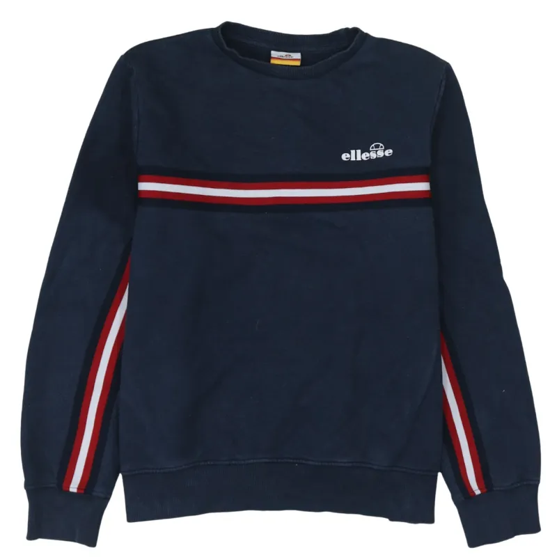 Ellesse 90's Lightweight Crew Neck Sweatshirt XLarge  Navy Blue sold by Vintage Club