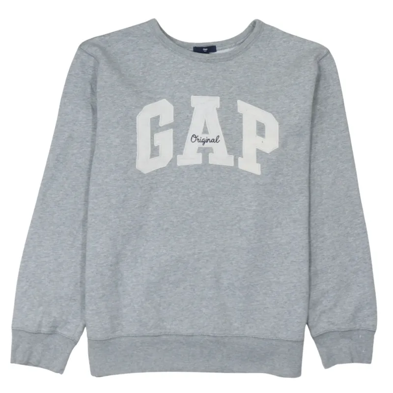Gap 90's Spellout Crew Neck Sweatshirt Large Grey sold by Vintage Club