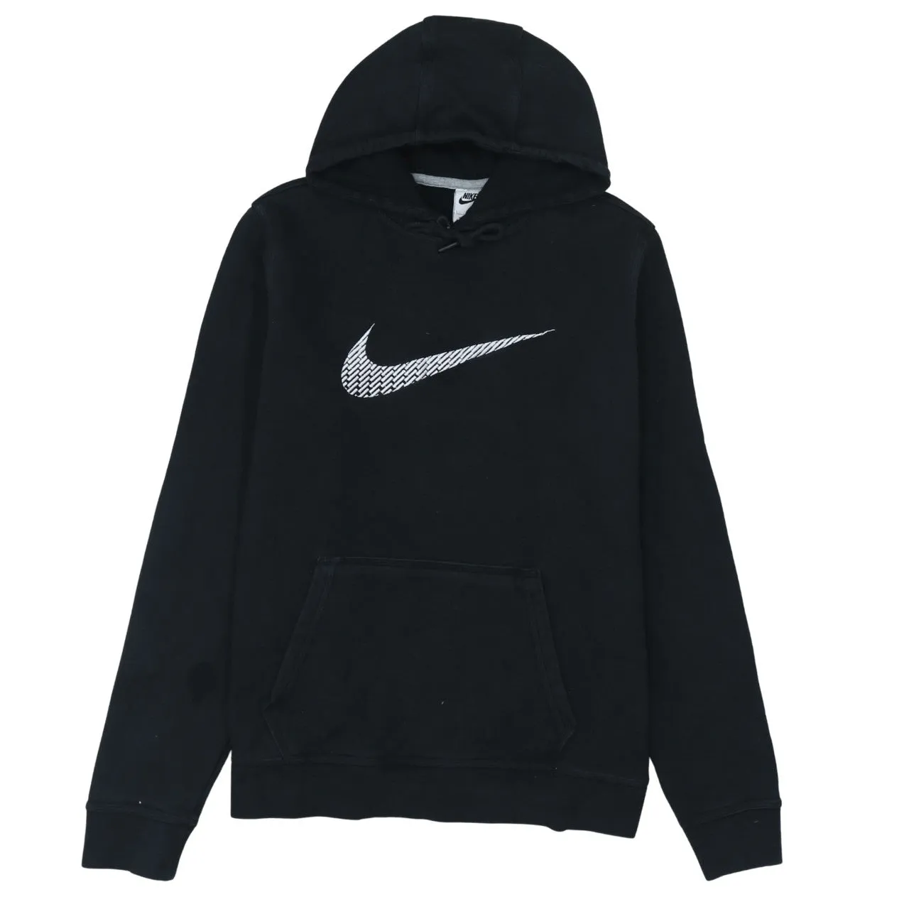 Nike 90's Center Middle Swoosh Pullover Hoodie Large Black sold by Vintage Club