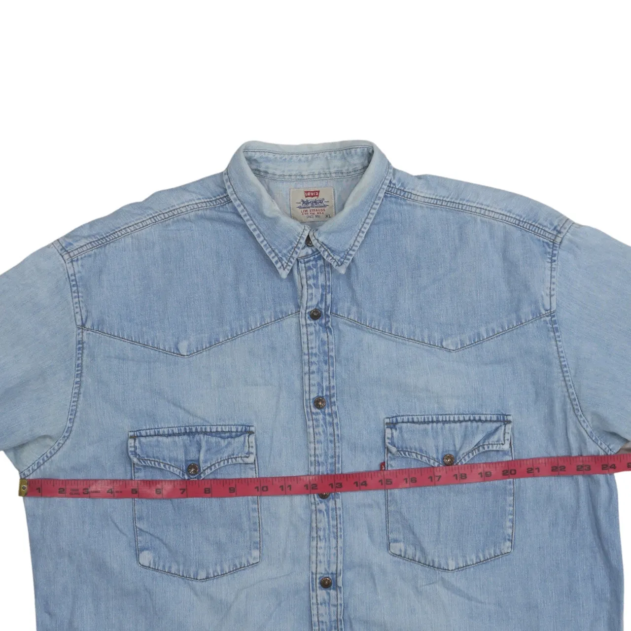 Levi Strauss &Co 90's Long Sleeve Button Up Shirt XLarge Blue sold by Vintage Club product image thumbnail 5