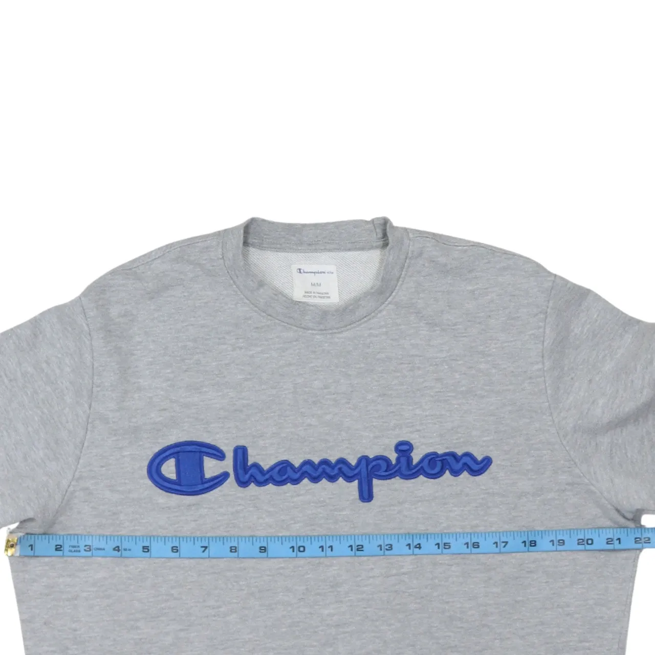 Champion 90's Spellout Crew Neck Sweatshirt Medium Grey sold by Vintage Club product image thumbnail 5