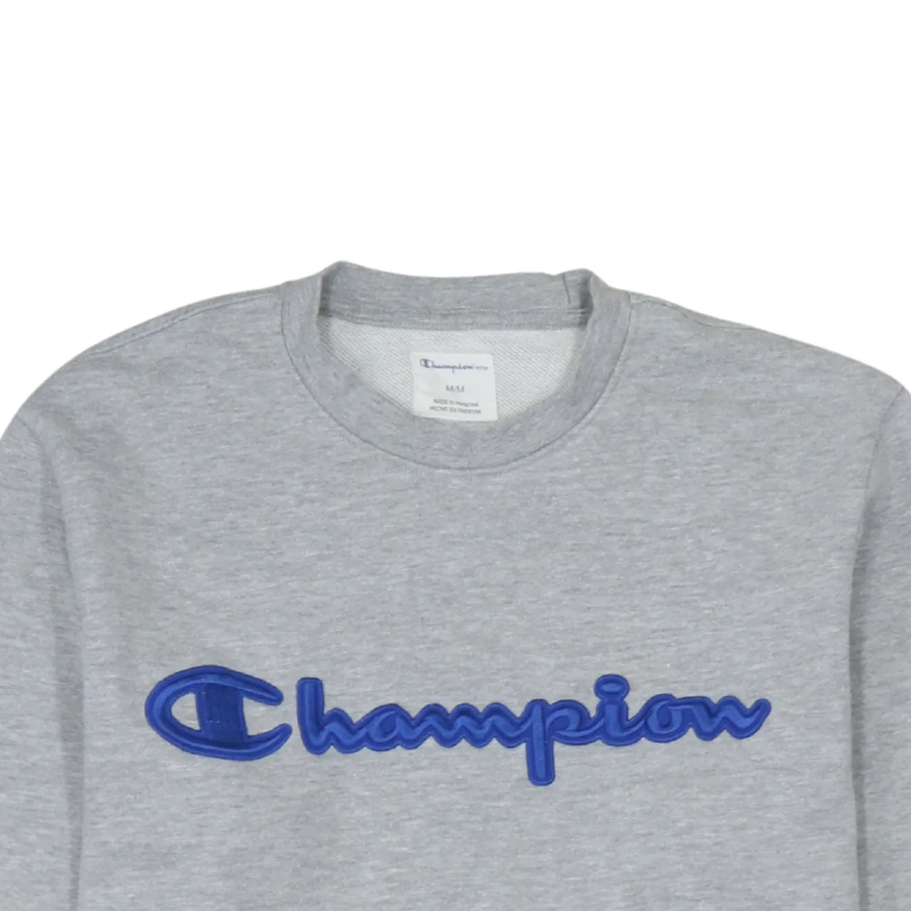 Champion 90's Spellout Crew Neck Sweatshirt Medium Grey sold by Vintage Club product image thumbnail 3