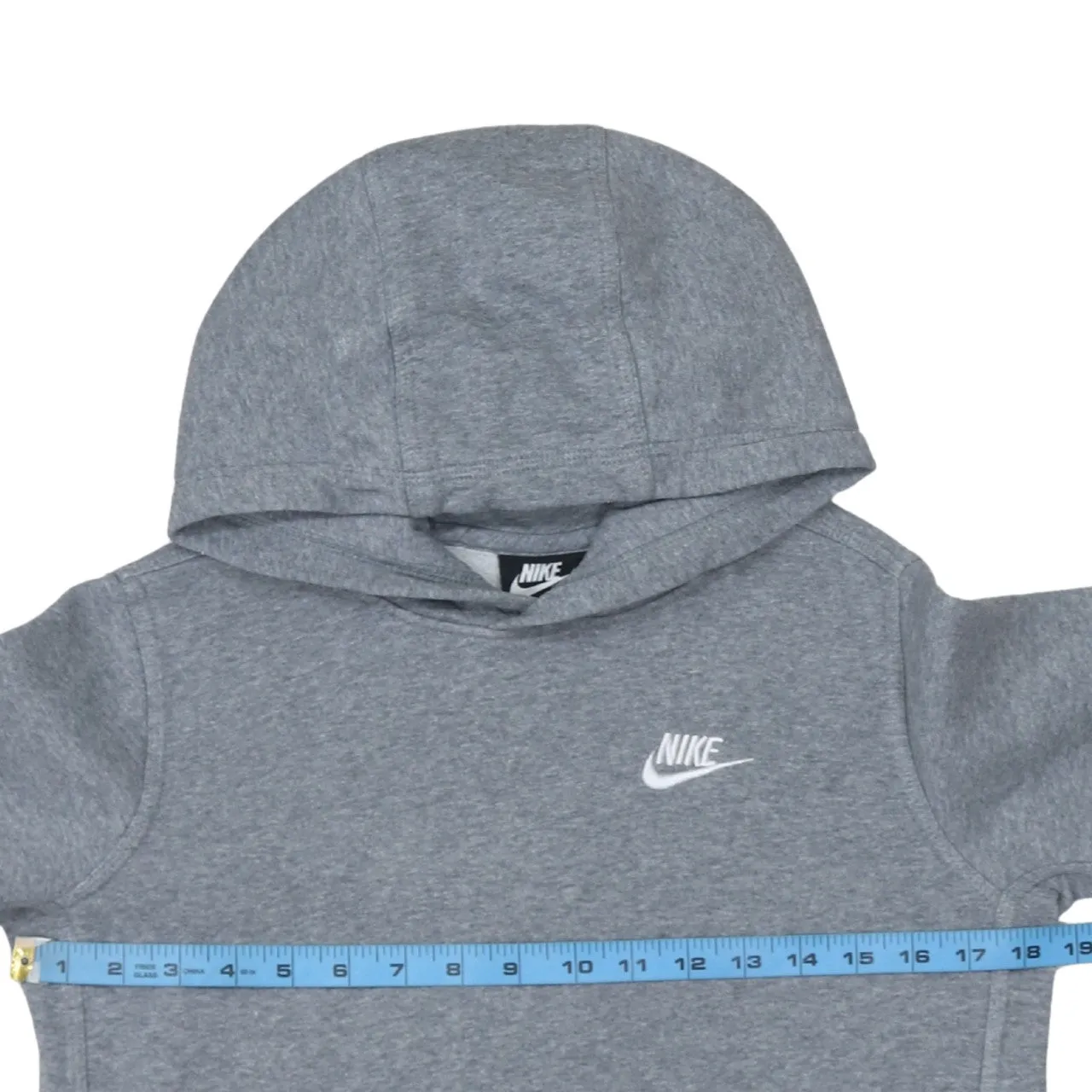 Nike 90's Swoosh Pullover Hoodie Large Grey sold by Vintage Club product image thumbnail 5