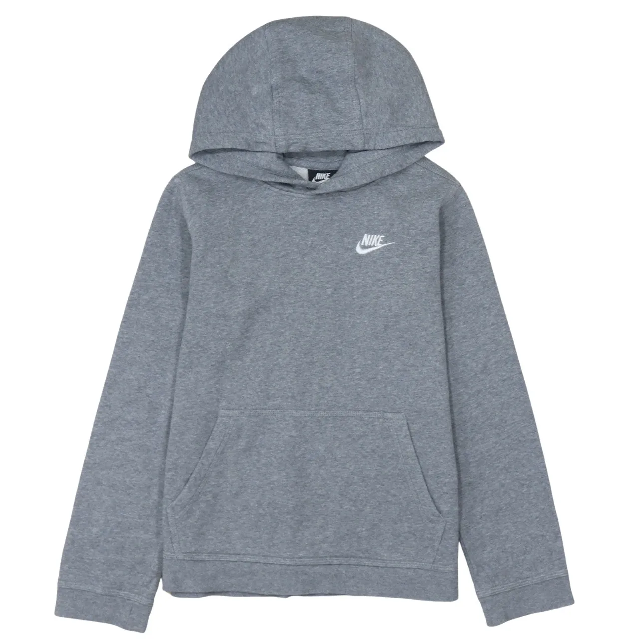 Nike 90's Swoosh Pullover Hoodie Large Grey sold by Vintage Club