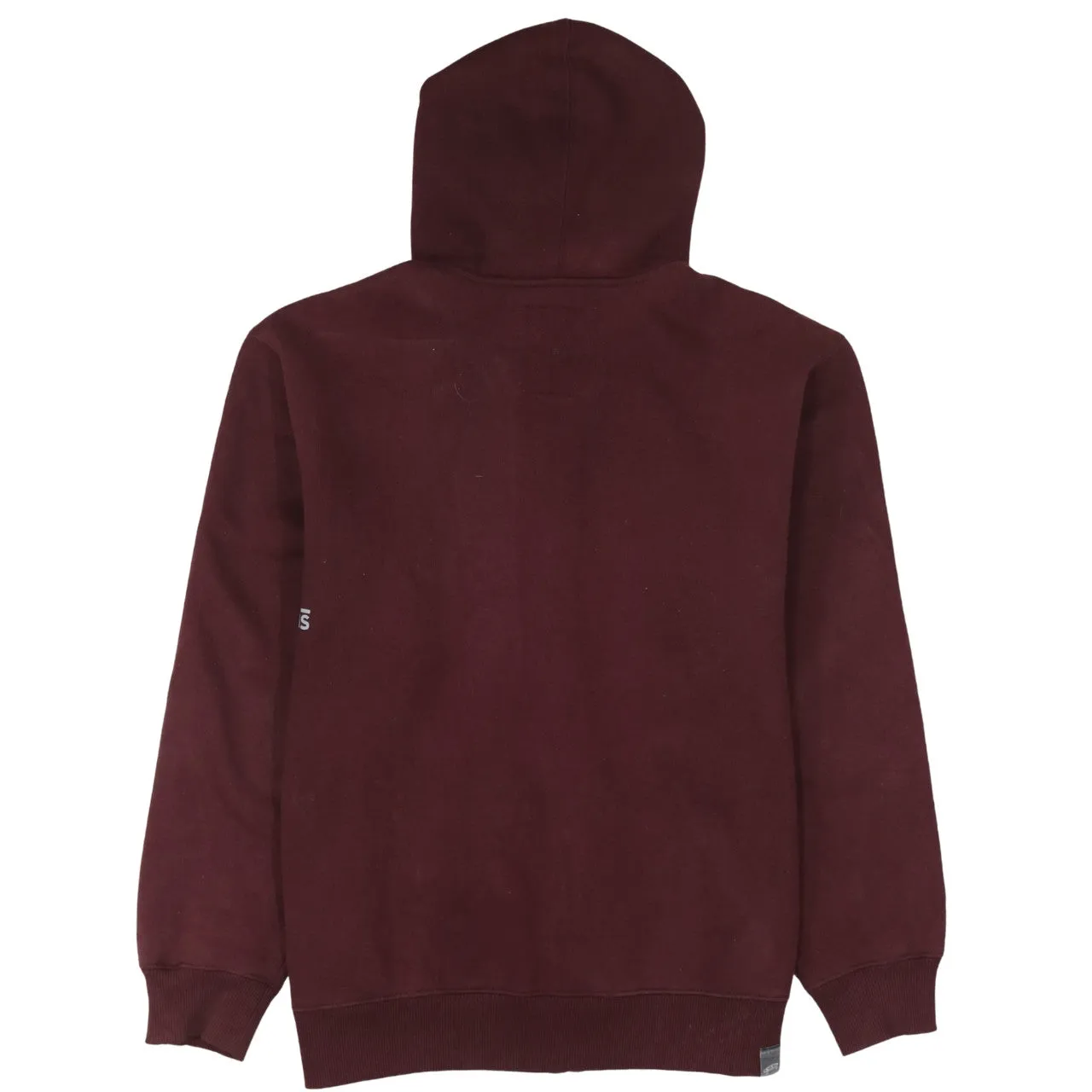 VANS 90's Spellout Full Zip Up Hoodie Medium Burgundy Red sold by Vintage Club product image thumbnail 2