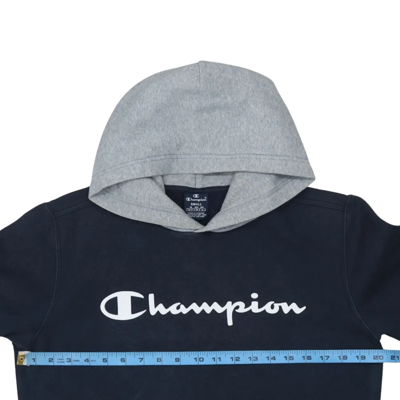 Champion 90's Spellout Pullover Hoodie Small Grey sold by Vintage Club product image thumbnail 5