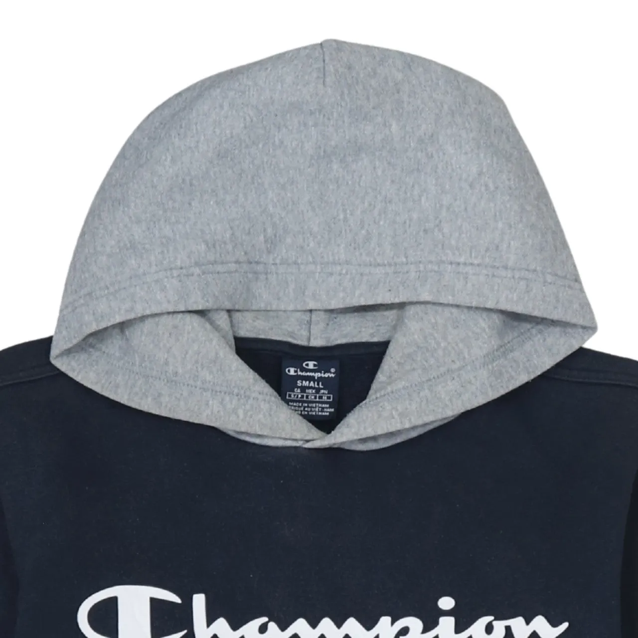 Champion 90's Spellout Pullover Hoodie Small Grey sold by Vintage Club product image thumbnail 3