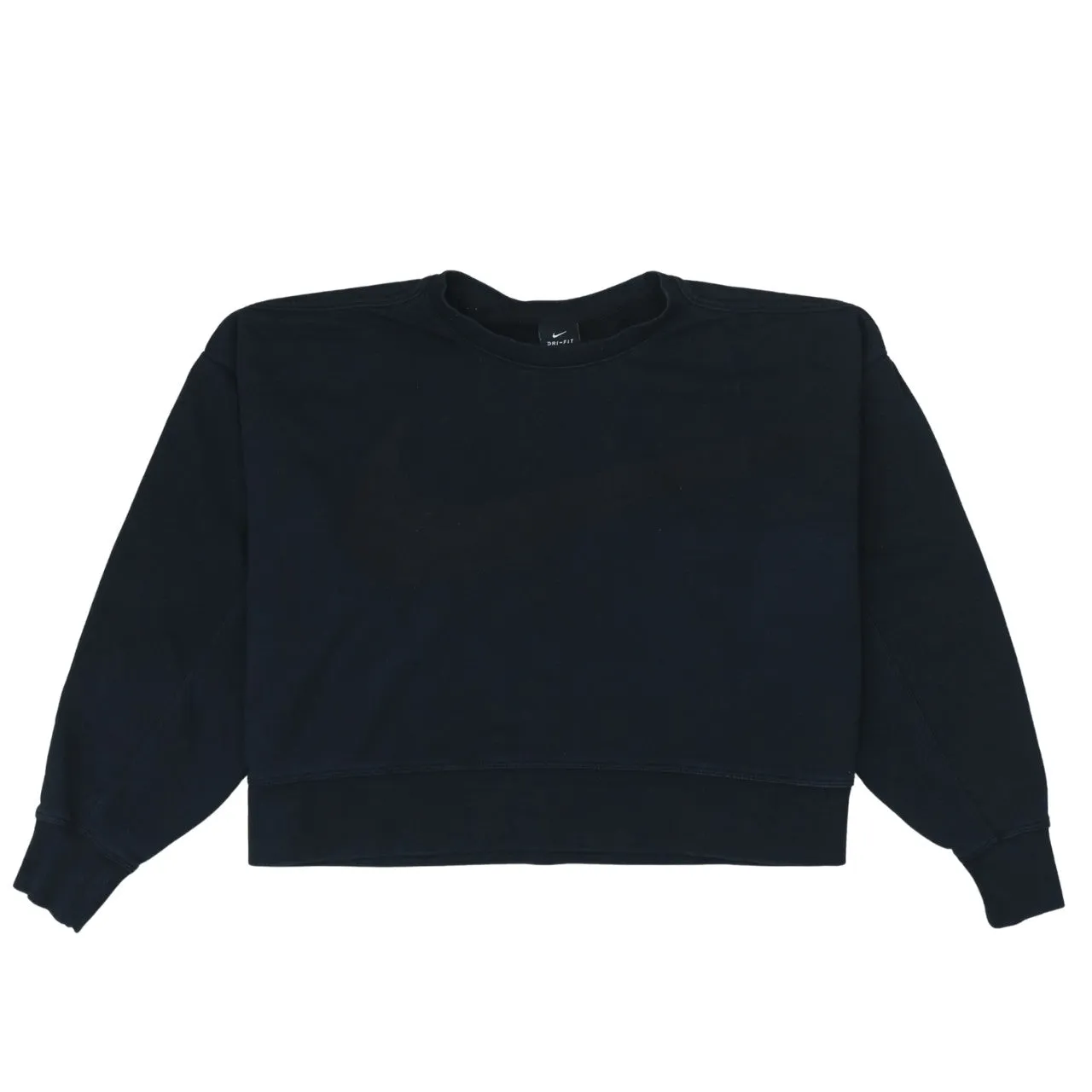 Nike 90's Plain Crew Neck Sweatshirt Medium Black sold by Vintage Club