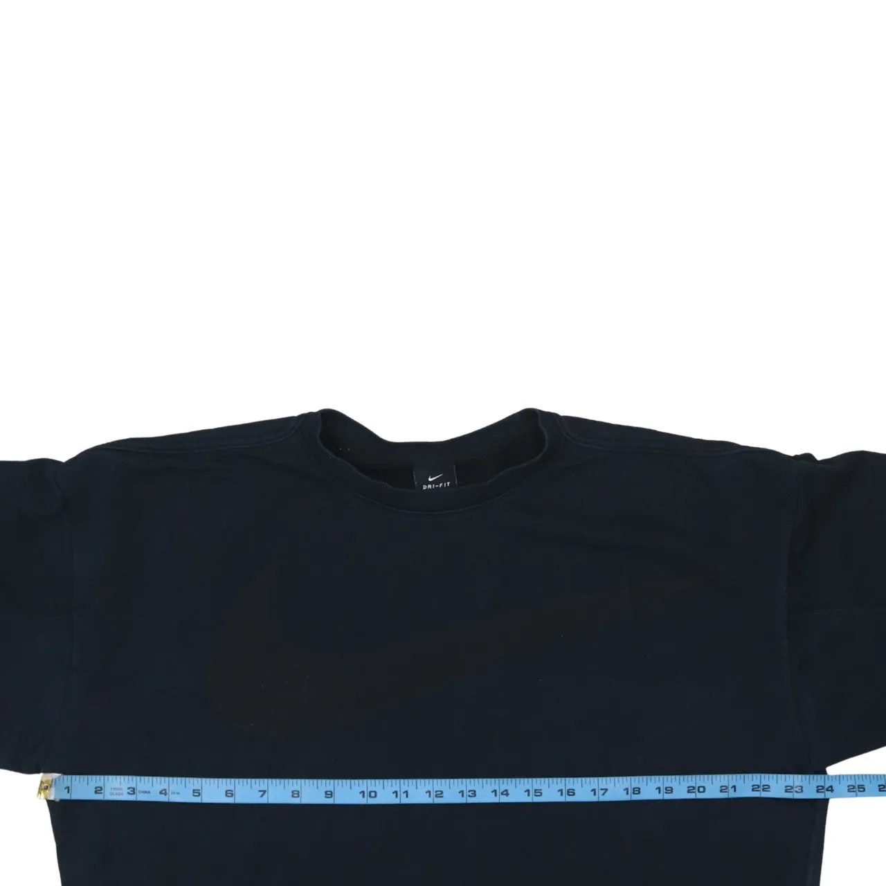 Nike 90's Plain Crew Neck Sweatshirt Medium Black sold by Vintage Club product image thumbnail 5