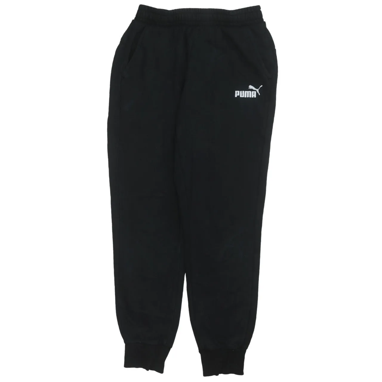 Puma 90's Rib Cuff Casual Joggers / Sweatpants Medium Black sold by Vintage Club