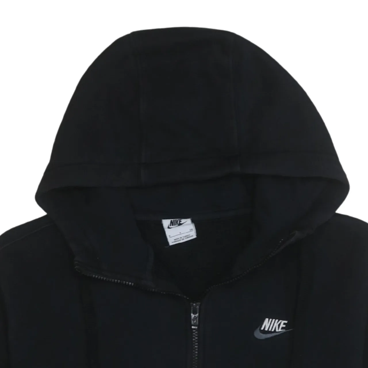 Nike 90's Swoosh Full Zip Up Hoodie Small Black sold by Vintage Club product image thumbnail 3